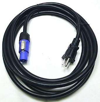 LASE 12Ft 3.6M PowerCon NEUTRIK REAN to AC 3 Pin Edison Plug Cable 14AWG Powered Speakers