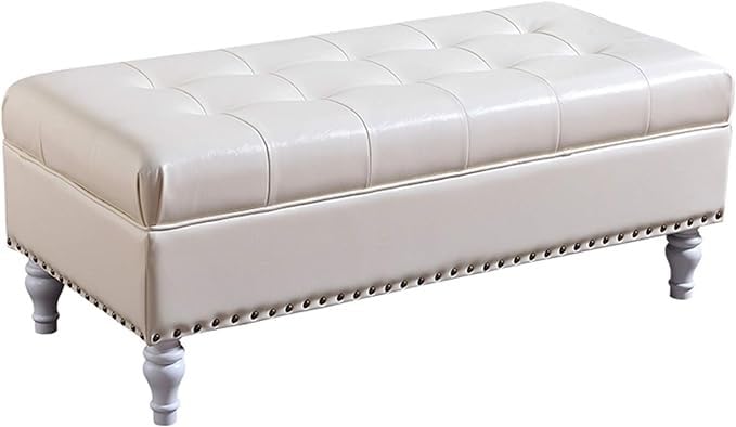 Banc de rangement en cuir pour stopper le désordre de la chambre