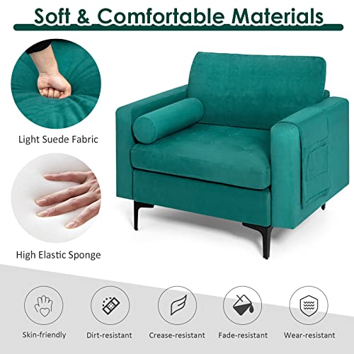Sillón plegable suave verde menta miniatura 5