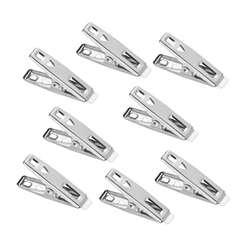 Ciieeo Pinzas para Ropa de Acero Inoxidable alfileres de Acolchado Secadora de Ropa portatil el Secado sobre el tendedero de la Puerta Pinzas de Ropa para secar Clips de Ropa de Metal
