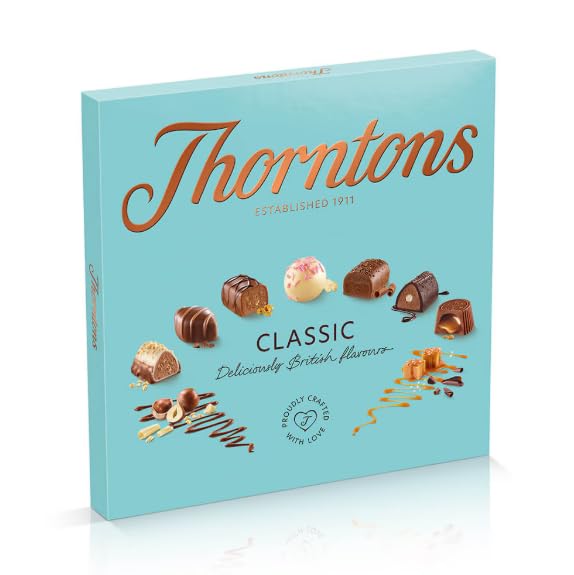 Miniatura 3 de Thorntons - Cesta de chocolate clásica, regalos de Navidad, regalos de chocolate para mujeres, hombres, leche, blanco, caja de selección de