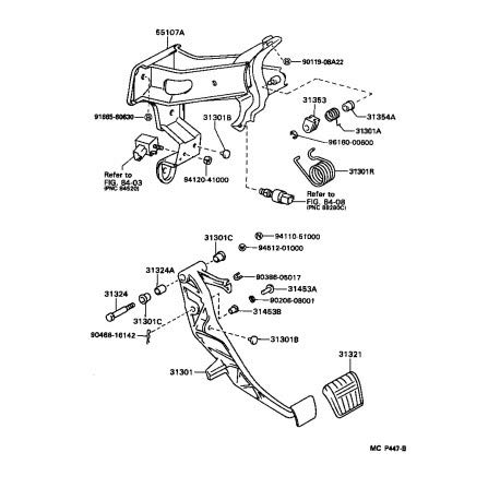 Toyota 55107-14140 Clutch Pedal