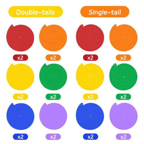 Image of 24 PCS Colorful Hanging Swirl,Sparkle Ceiling Hanging Decorations, Plastic Streamer Party Decorations with Double-Swirls and Single-Swirls for Birthday, Back to School, Bridal, Wedding