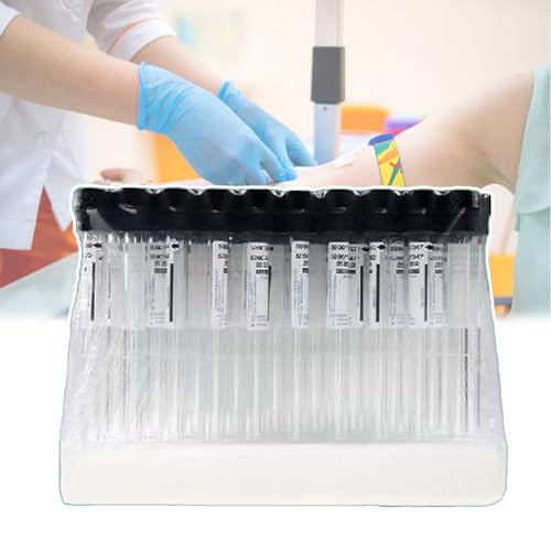 Blutentnahmeröhrchen für Labortests, 2ml Unterdruck mit dichtem Verschluss, 100 Stück