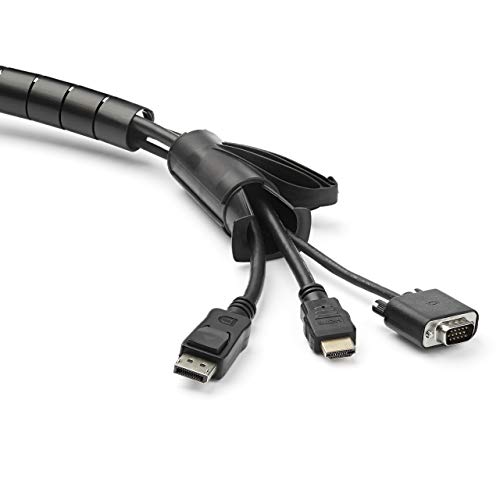 StarTech 1.5m (4.9ft) Manga para Gestión de Cables, Espiral (CMSCOILED3) | Diámetro 1.8" (45mm), con Herramienta para Carga de Cables miniatura 5