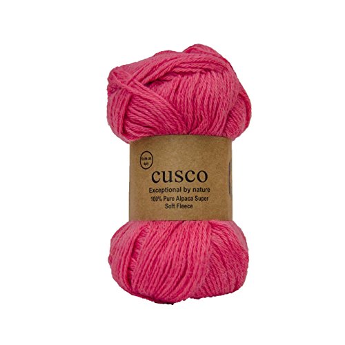 Alpaca Select CUSCO Fine 4ply Knitting wool yarn Colour 36 Rose-2 BALLS