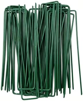6in Landscape Staples,50pcs Anti-Rust Treated Artificial Turf Nai...