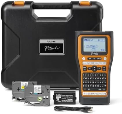 Brother PT-E560BTVP Etikettendrucker, Wärmeübertragung, 180 x 180 DPI, 20 mm/Sek, mit Kabel & kabellos, HSE/TZE Bluetooth AZERTY