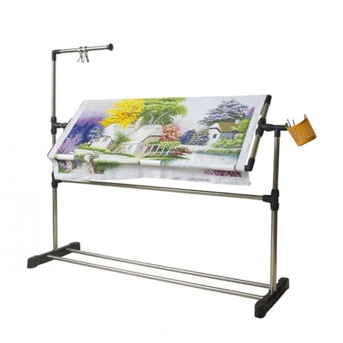 Support à broder réglable en acier avec fixation rotative stable - 2