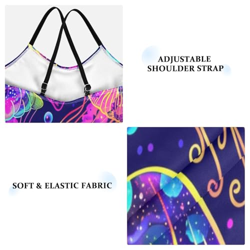 Beach Jellyfish Girls One-Piece Swimsuit Beach Bathing Suit3