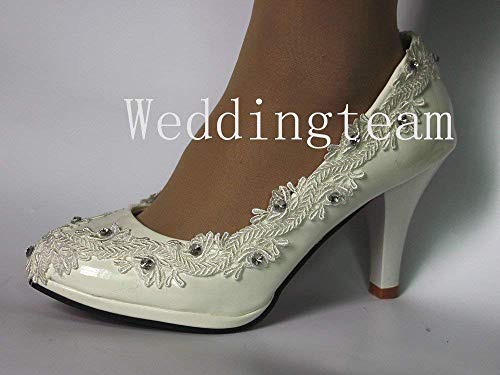 womens white pumps size 5