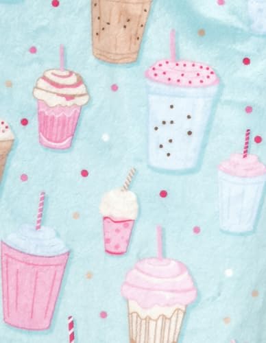 Image of iscream Big Girls Silky Soft Bold Print Plush Fleece Pants - Ice Cream Parlor Collection