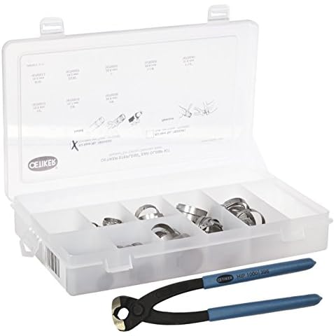 Oetiker 18500060 StepLess 1-Ear Clamp Kit (StepLess Ear Clamps, stainless steel with standard jaw single action pincer) Cover