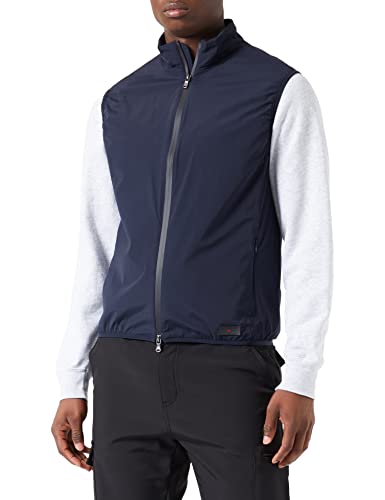 Gilet elasticizzato e tessuto leggero, look classico e sensazione