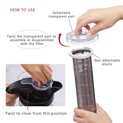 Cold Brew Coffee Maker With Stainless Steel Filter, 70Oz, 2-Quart, Airtight Bpa-Free Tritan Pitcher, Crowed Iced Tea Maker #TOP5