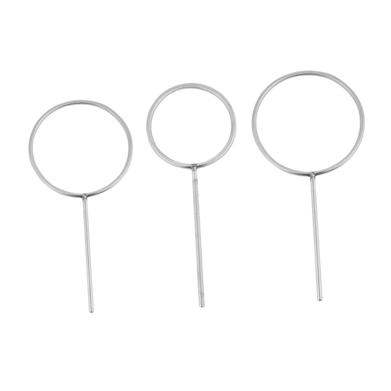 SOLUSTRE Laboratory Support Rings 3pcs Small Ring Holders Stainless Steel Retort Ring Set for Lab Equipment
