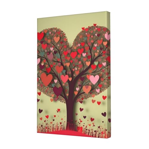 Images sur toile Cœur d'arbre déco murale zen pour bureau et salon cocooning