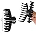 2 Pack Big Hair Claw Clips Nonslip Large Claw Clip for Women and Girls Hair,Strong Hold Grips Hair Accessories 4 Inch (Black)