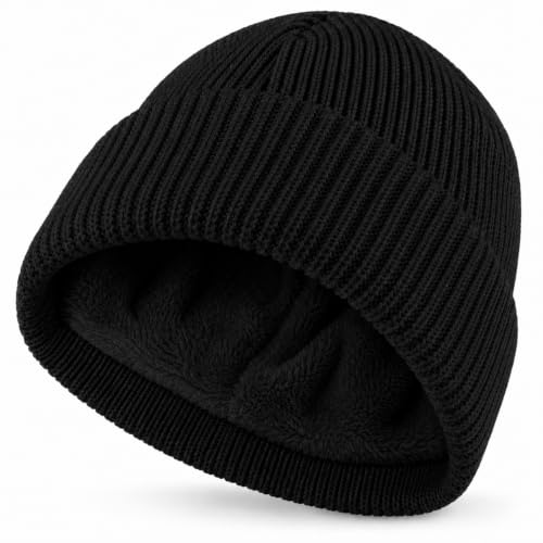 Image of Winter Cap for Men & Women Stylish, Beanie Cap, Woolen Cap for Man & Woman with Fur Inside, Round Shaped