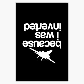 Top Gun Inverted Magnet Reusable Flexible Magnetic Sticker 5"