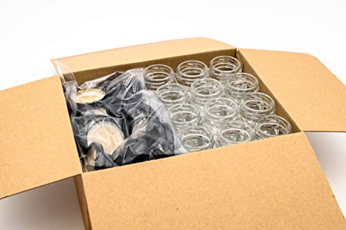 Flaschenbauer - 32 Mini Gläser 40 ml quadratisch mit schwarzem Schraubdeckel TO 43 - Kleine Gläser aus Glas für Konfitüre, Honig und Gewürze – Bild 6