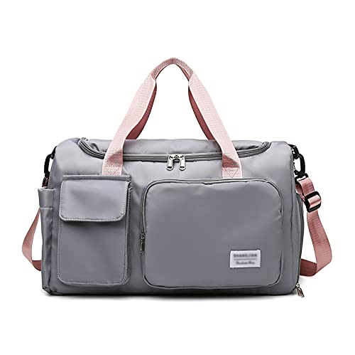 Sac de natation avec séparation sèche et humide - Sac de sport gris étanche