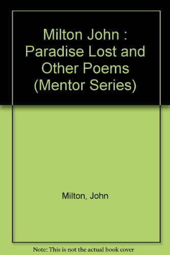 Paradise Lost and Other Poems 0451624580 Book Cover