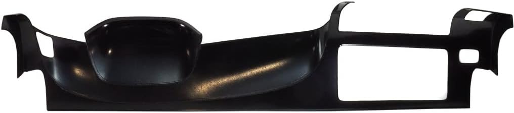 For Chevy Silverado 1500 2007-2013 Dash Cover | Half Dash | 2-Piece Design | Front Only | Molded | w/RTV Adhesive | Black | ABS Thermoplastic | Replacement For 18205BLK