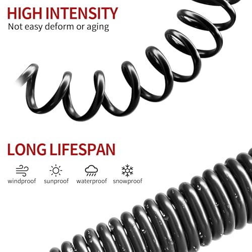 Image of Energeaster 12FT 12V Cigarette Lighter Extension Cord 16AWG, Male to Female Socket 72W /6A Extension Cable with LED Light for Air Compressors, Mini Fridges, Car Vacuums and Other 12V Devices