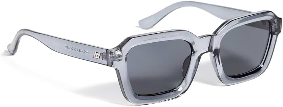 Le Specs Impossible サングラス Impossible Matte Black Uni-Sex Square Sunglasses | Le Specs