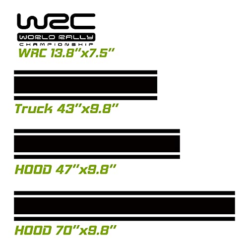 (4Pcs/Pack) Vinyl Racing Stripe Decal Sticker For Car Decoration Hood, Roof, Trunk, Skirt, Bumper (Red) #TOP5