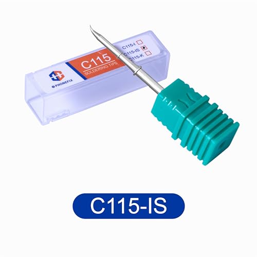 Image of C115-IS Soldering Iron Tips, Curved Cartridges, Heating Core, Suitable for NT115 Handle, For JBC GVM OSS Aixun Soldering Station Replacement Welding Tip Head PHONE Repair Tools