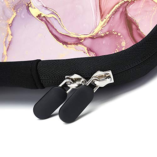 11.6" 12.2 Inches Laptop Sleeve Chromebook Case Ultrabook Case Notebook Sleeve Tablet Case Neoprene Handle Sleeve For Men Women, Two Pockets Fit Apple Macbook Air Samsung Acer Hp(Pink Marble) #TOP5