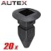PartsSquare 20pcs Fender Liner Fastener Clips Bumper Retainer Screw Grommet Plastic Fastener Rivet Push Type Auto Body Clips Retainer Kits