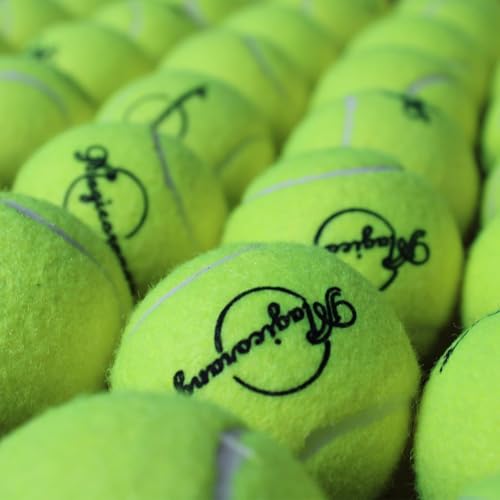 Image of Tennis Balls, Magicorange 30 Pack Advanced Training Tennis Balls Practice Balls, Pet Dog Playing Balls, Come with Mesh Bag for Easy Transport, Good for Beginner Training Ball (Green)