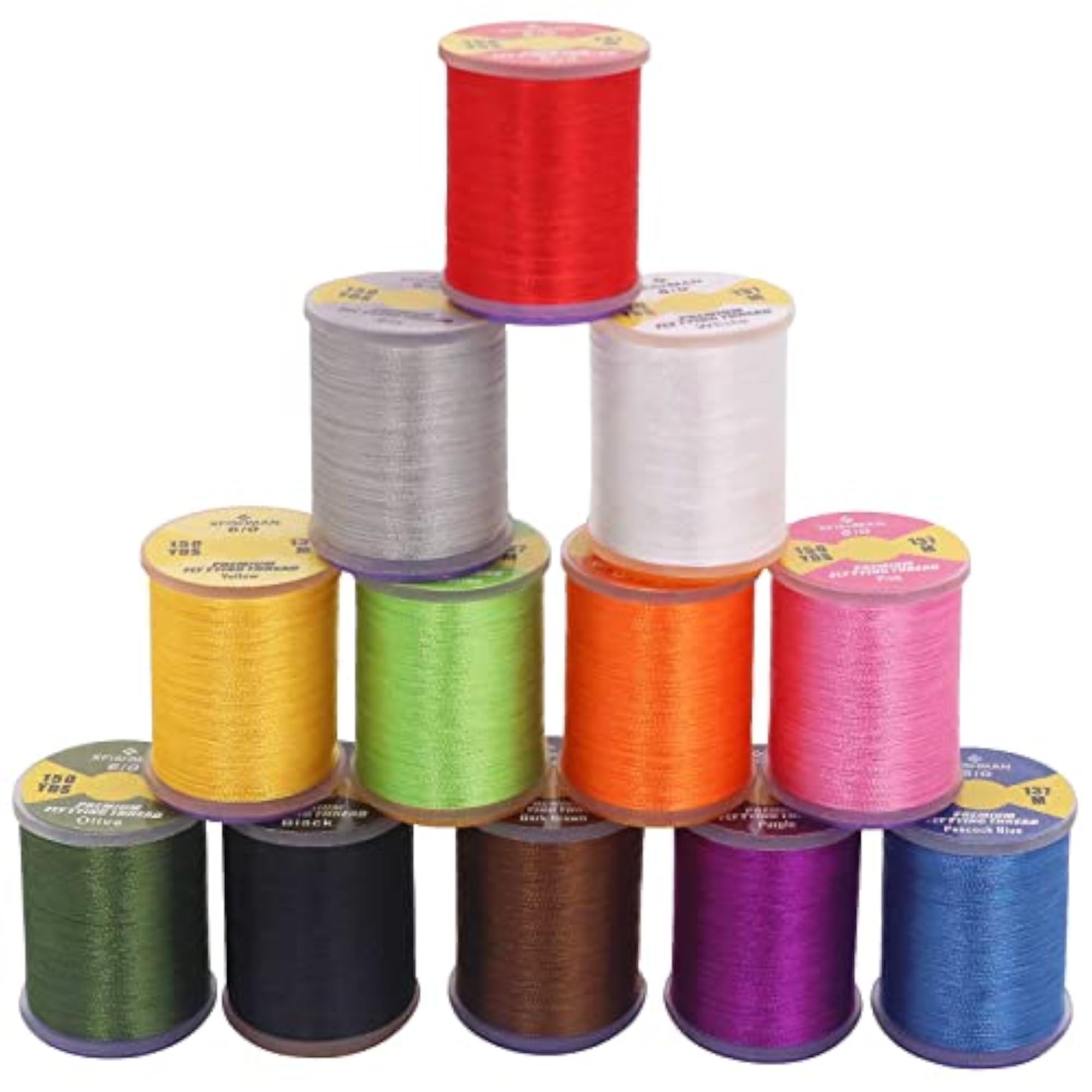 Fly Tying Thread Kit, 6/0 3/0 Fly Fishing Supplies