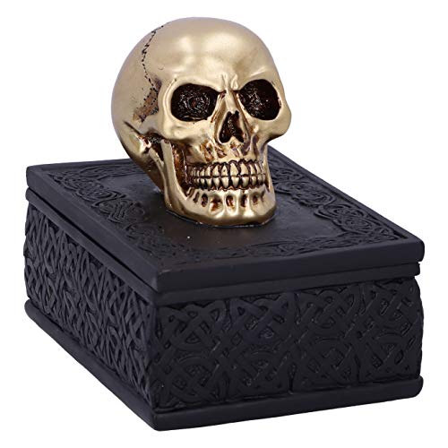 Nemesis Now Celtic Opulence Boîte à bijoux Motif crâne doré Noir Cover