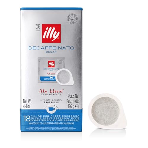 illy, Café En Dosettes E.S.E. Décafeiné - 1 boîte de 18 monodoses