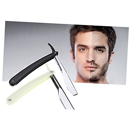 FOMIYES Navalha Facial Para Homens Modelador De Cabelo De Metal Navalha Manual Para Homem Rasuradora