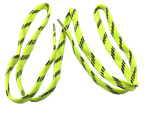 Image of 2 PAIRS Flat Shoe laces 48 Inches Wide Shoelaces for Athletic Running Sneakers Sports Shoes Boot Laces Strings (2 Pairs)