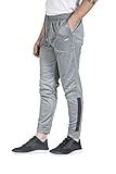 Avia Men's Poly-Fleece Jogger Pant, Heather Grey, M