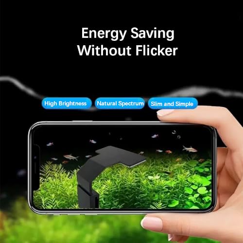 Image of Mini Clip On Fish Tank Light 7W Small Aquarium Light for 1 to 5 Gallon Nano Tanks USB Moving Lamp with White Red Blue Green LED (Adapter NOT Included)