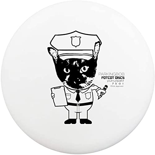 FotCot Discs Parking Bob Fairway Driver Disc Golf Disc ParkingBob (1 Putter + 1 Mid + 1 Driver, Random Stamps, White Disc)