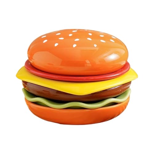Stackable Burger Plate Set, With Stable Non-Slip Base, Abs, Hamburger Tableware Multi-Layer Dish Set, Mini Plates, Adorable And Functional, For Ketchup Sushi Snack Party Home Kitchen