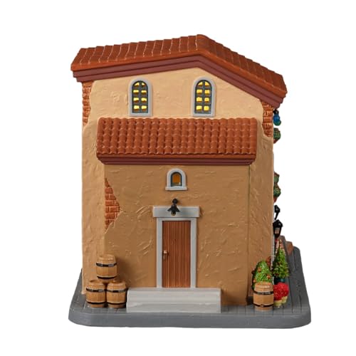 Lemax The Wine Merchant edificio de porcelana coleccionable con luces LED a pilas 3