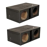 Q-Power QBOMB 12' Dual Vented Ported Car Subwoofer Sub Box Enclosure (2 Pack)