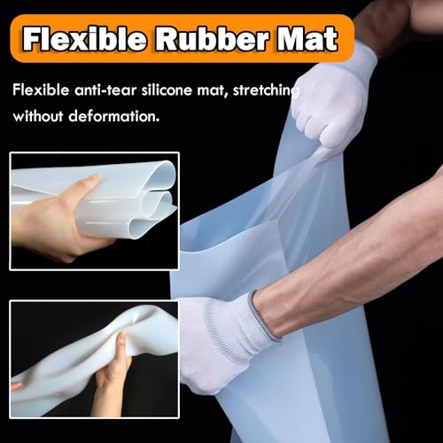 Tapis en silicone résistant à la chaleur 100x100cm épaisseur 10mm pour joint