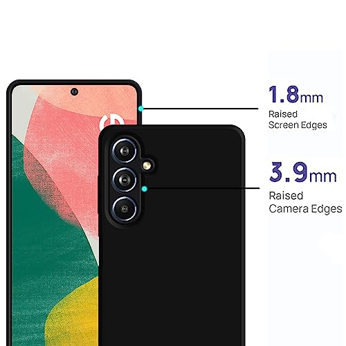 Image of HELLO ZONE Exclusive Matte Finish Soft Back Case Cover for Samsung Galaxy F54 5G / M54 5G - Black