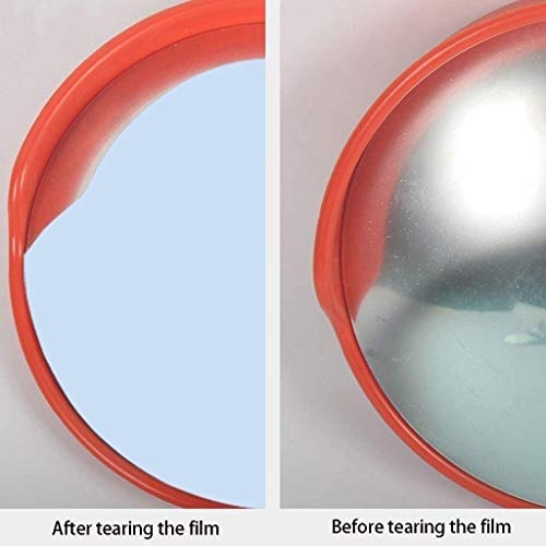 Miroir de sécurité convexe pour angle mort routier flexible de 55 cm avec fixations