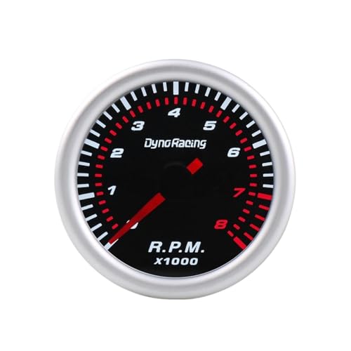Tacómetro automático de 0-8000 RPM medidor de coche universal de 52mm con luz LED BX101316
